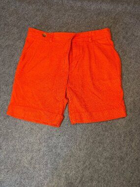 Mr Turk Men’s Orange Tailored Shorts Size 29